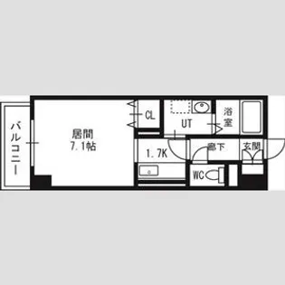 グランカーサ南6条【00208号室】の間取り