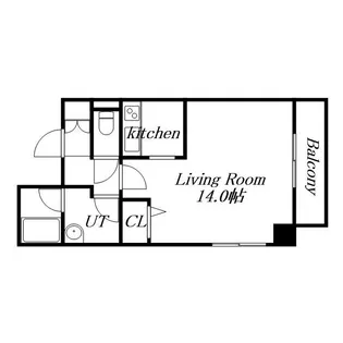 中鉱ビル【603号室】の間取り