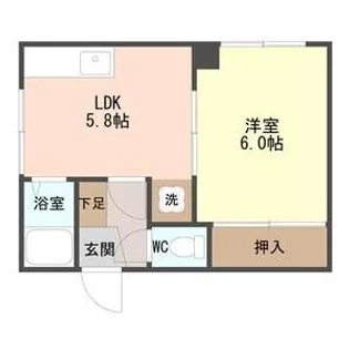 札幌ヒルズ【101号室】の間取り