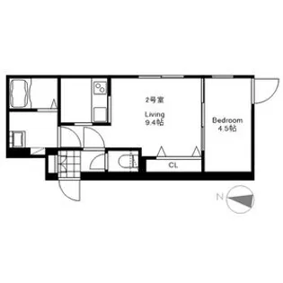 INFINITY KOTONI(インフィニティ琴似)【2階】の間取り