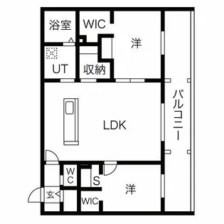 R-fino札幌桑園【3階】の間取り