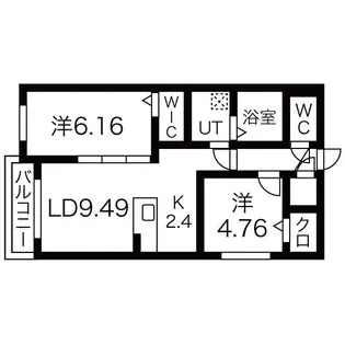 ル・ヌアージュ宮の沢【3階】の間取り