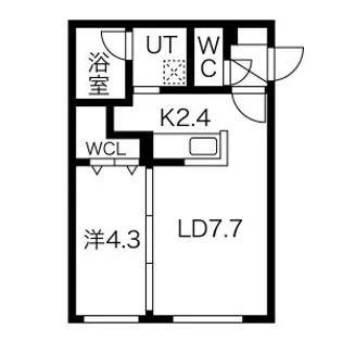 VIVACE 西野(ビバーチェ)【1階】の間取り
