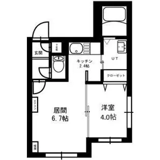 HARNESS宮の沢(ハーネスミヤノサワ)【4階】の間取り
