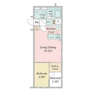 LIVECASA豊平【2階】の間取り