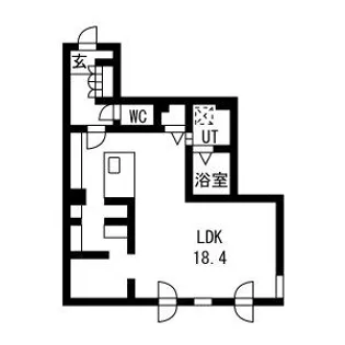 ピオネロ月寒【4階】の間取り