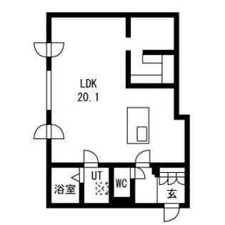 ピオネロ月寒【5階】の間取り
