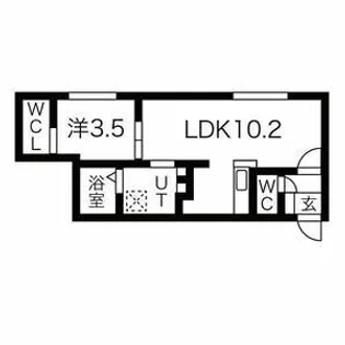 DPレジデンス山鼻【103号室号室】の間取り