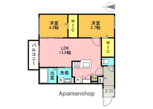 ブランシャールALAIN幌平橋【4階】の間取り