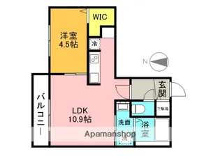 ブランシャールALAIN幌平橋【408号室】の間取り