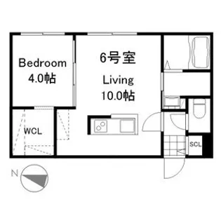 リーサ苗穂駅前【5階】の間取り