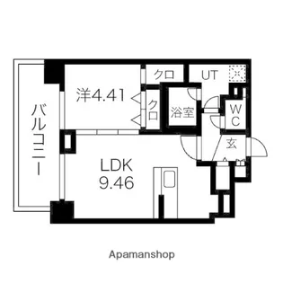 桂和レジデンス円山公園【4階】の間取り
