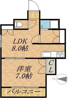 PARK AVENUE NAKAJIMA【601号室】の間取り