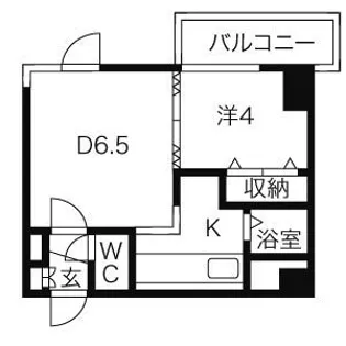 ラフォーレ円山公園【7階】の間取り