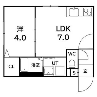 ラフィーネ発寒南Ⅱ【3階】の間取り
