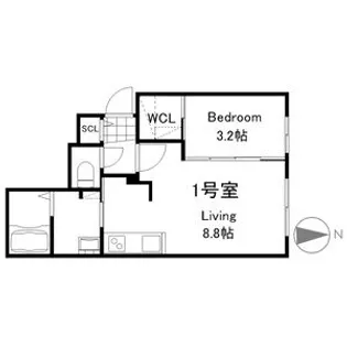 LIISA円山裏参道【2階】の間取り