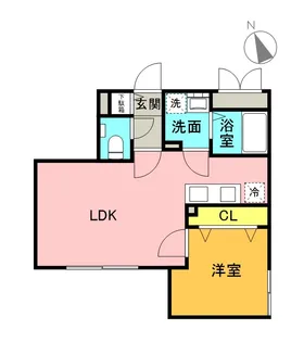 VICTOIRE麻生(ヴィクトワール麻生)【3階】の間取り