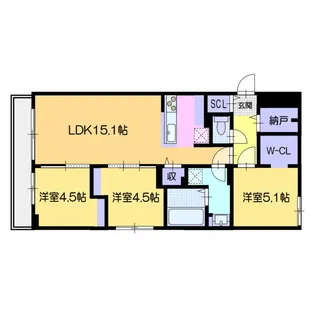 DPレジデンス南円山【4階】の間取り