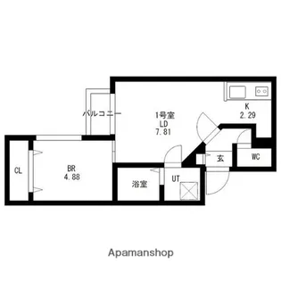 DESTINO RESIDENCIA715【3階】の間取り