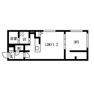 GLOIRE(グロワール) 仮)GAーS8W12MS【306号室】の間取り