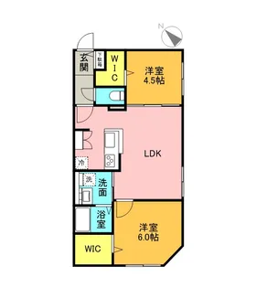 PREMIER IST NAKANOSHIMA(プレミアイスト)【2階】の間取り