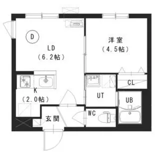 )ラグジースペースS13【5階】の間取り