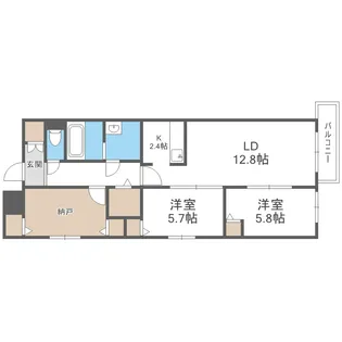 THE MODERN 伏見【3階】の間取り