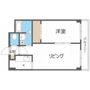 ドエル札幌南6条Ⅱ【0606号室】の間取り