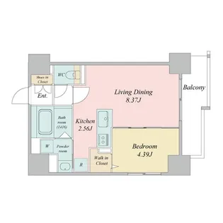 SーRESIDENCE大通公園ADMIRIO【8階】の間取り