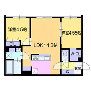 仮)アーバス南円山【405号室】の間取り