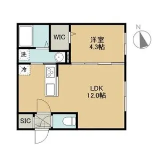 PARICI南平岸(パーリッシィ南平岸)【105号室】の間取り