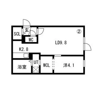 HILLS SAPPORO Ⅵ (読みヒルズサッポロシックス)【4階】の間取り