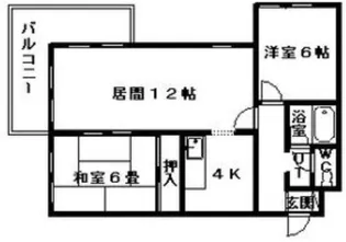 メゾンドユキ【203号室号室】の間取り