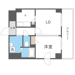 IーFRONT NAEBO【401号室】の間取り