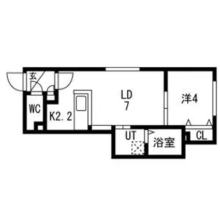 CENTNIA山の手【4階】の間取り