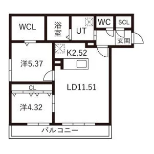 ガイアールS24【401号室】の間取り