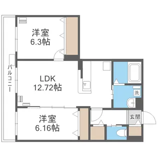 クレアシオン桑園ANNEX【0103号室】の間取り