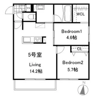 SERENITE医大南【2階】の間取り