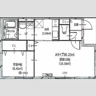 HERO YAMAHANA1【301号室】の間取り