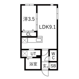 ESTALION SOEN【303号室】の間取り