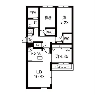 VILLAGE KOTONI【3階】の間取り