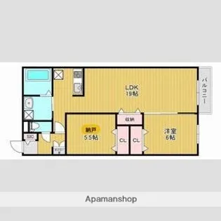 仮)平岸5−13【411号室】の間取り