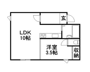 セントラルコートA【402号室】の間取り