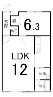 ブルックス1【2階】の間取り