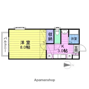 宮城県仙台市宮城野区福室3丁目【アパート】の間取り