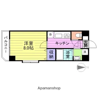 オリンピア宮城野【101号室】の間取り