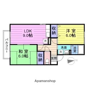 ツインコートA【1階】の間取り