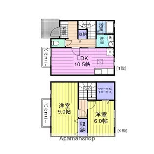 セジュールひかりA【1階】の間取り