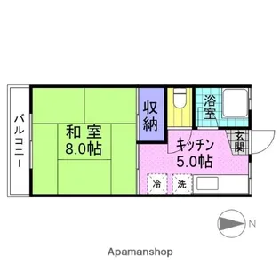 ディアコートⅠ【2階】の間取り