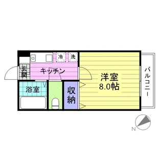 シルクハイツ桜木【2階】の間取り